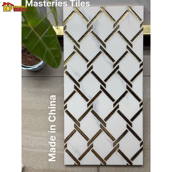 GẠCH TRANG TRÍ 30X60 SẮC MÀU TRẮNG KHÓI HỌA TIẾT HÌNH HỌC ĐAN XEN KHẮC KIM NHẬP KHẨU CAO CẤP