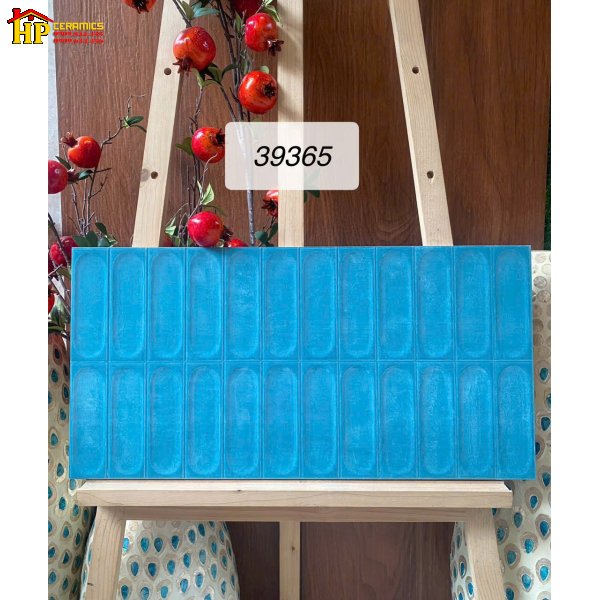 GẠCH TRANG TRÍ 30X60 SẮC XANH LAM NGỌC HỌA TIẾT DẬP LÕM OVAL 3D NHẬP KHẨU CAO CẤP