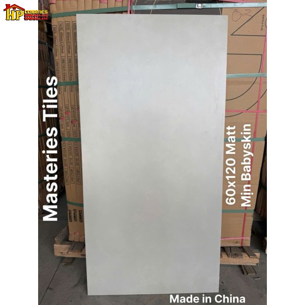 GẠCH LÁT NỀN 60X120 VÂN ĐÁ KEM MỜ MỊN NHẬP KHẨU CAO CẤP