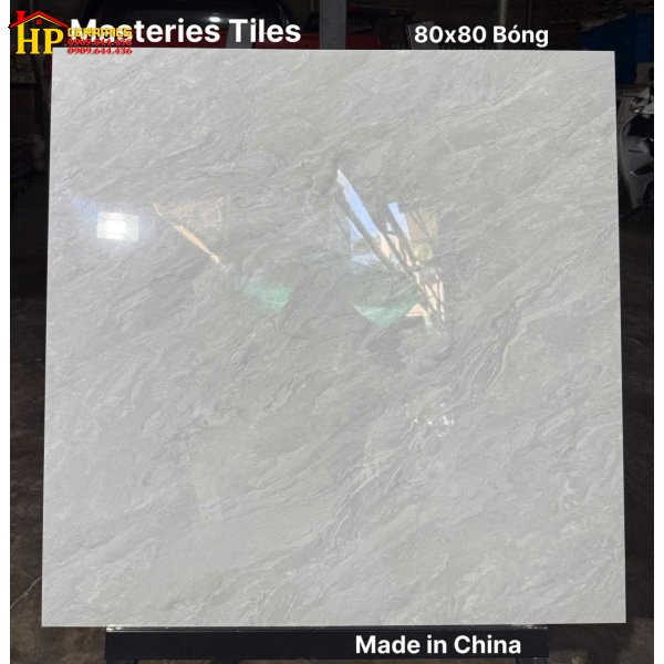 GẠCH LÁT NỀN 80X80 SẮC MÀU XÁM KHÓI VÂN ĐÁ MARBLE DÒNG CHẢY NHẬP KHẨU CAO CẤP