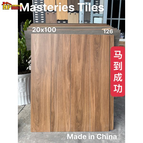 GẠCH LÁT NỀN 20X100 THANH VÂN GỖ NÂU VÀNG PHA CHÚT SẮC TRO NHẸ NHẬP KHẨU CAO CẤP