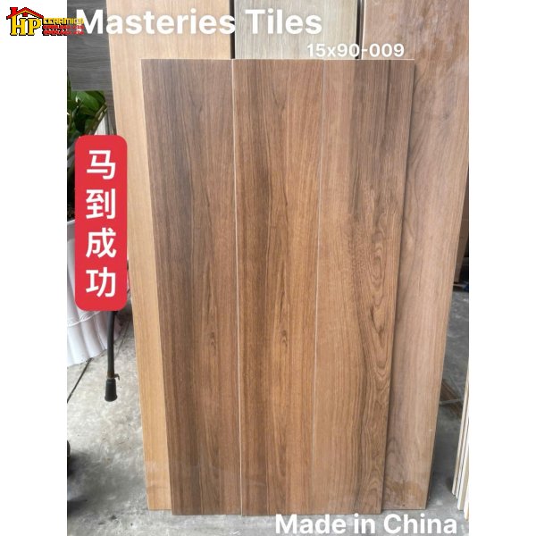 GẠCH LÁT NỀN 15X90 THANH GIẢ GỖ TONE MÀU NÂU CÁNH GIÁN NHẬP KHẨU CAO CẤP
