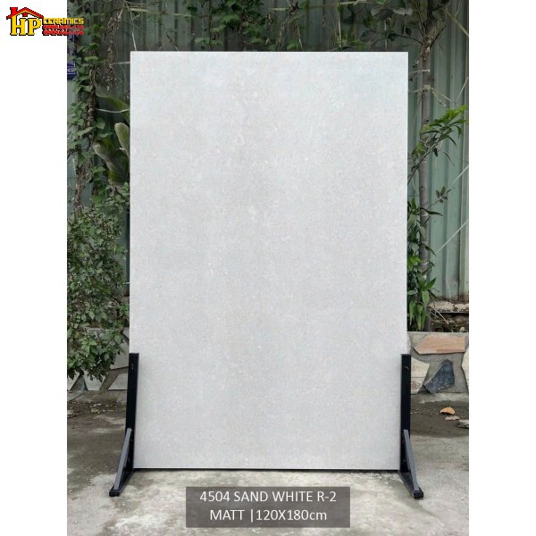 GẠCH LÁT NỀN 120X180 GIẢ ĐÁ HẠT CÁT MỊN MÀU XÁM NHẸ NHẬP KHẨU CAO CẤP