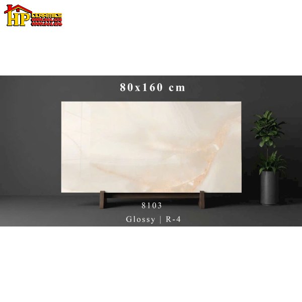 GẠCH LÁT NỀN 80X160 MÀU TRẮNG KEM NGỌC TRAI VÂN GIẢ ĐÁ NGỌC ONXY HOÀNG GIA NHẬP KHẨU CAO CẤP