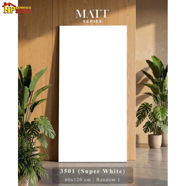 GẠCH LÁT NỀN 60X120 SẮC MÀU TRẮNG TINH KHÔI MỜ NHẬP KHẨU CAO CẤP