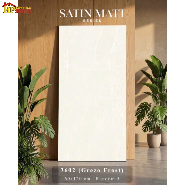 GẠCH LÁT NỀN 60X120 SẮC TRẮNG KEM MỜ MỊN VÂN ĐÁ NHẸ NHẬP KHẨU CAO CẤP