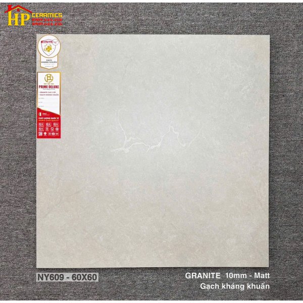 GẠCH LÁT NỀN 60X60 SẮC KEM MỜ TRUNG TÍN VÂN ĐÁ MARBLE BỒNG BỀNH CAO CẤP
