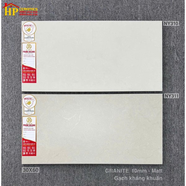 GẠCH ỐP LÁT 30X60 VÂN MÂY MÀU XÁM NHẠT VÀ ĐẬM KHÁNG KHUẨN CAO CẤP