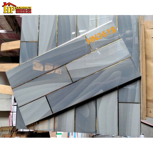 GẠCH TRANG TRÍ 30X60 SẮC MÀU XÁM GHI VÀ XÁM KHÓI HỌA TIẾT GIẢ GẠCH THẺ ĐAN XEN NHẬP KHẨU CAO CẤP