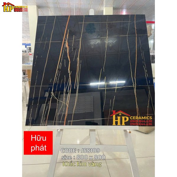 GẠCH LÁT NỀN 80X80 SẮC MÀU ĐEN VÂN ĐÁ TIA CHỚP KHẮC KIM NHẬP KHẨU CAO CẤP